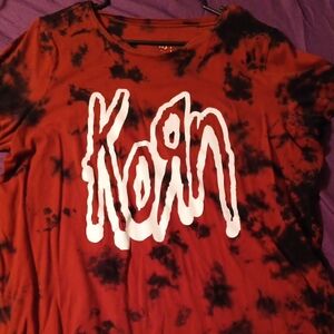 Torrid Red/Black Tie Dye KORN Graphic Tee